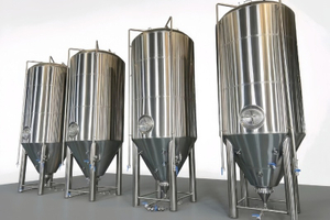 ЦКТ 5000 л (50 гл) | Промышленный конический ферментёр с рубашкой pillow plate, CE-PED