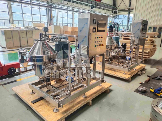 Центрифуга для осветления пива 5000–8000 л/ч | Дисковый сепаратор дрожжей, захват кислорода ≤5 ppb