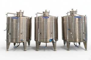 Ферментер для вина с гликолевой рубашкой 360° и PLC-управлением 