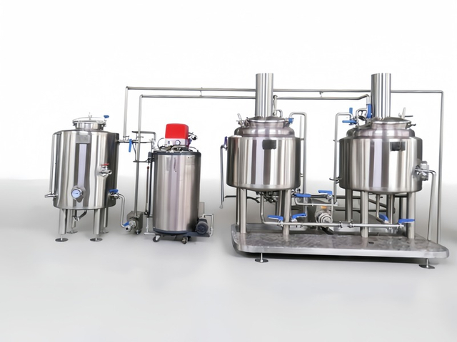 Паровая мини-пивоварня 100–300 л | 2-сосудный варочный порядок с паровой рубашкой