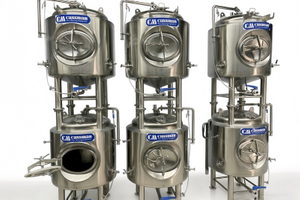 Двухъярусный форфас (Stackable BBT) 2×500–2×2000 л | Экономия 50% площади, независимые резервуары, CIP