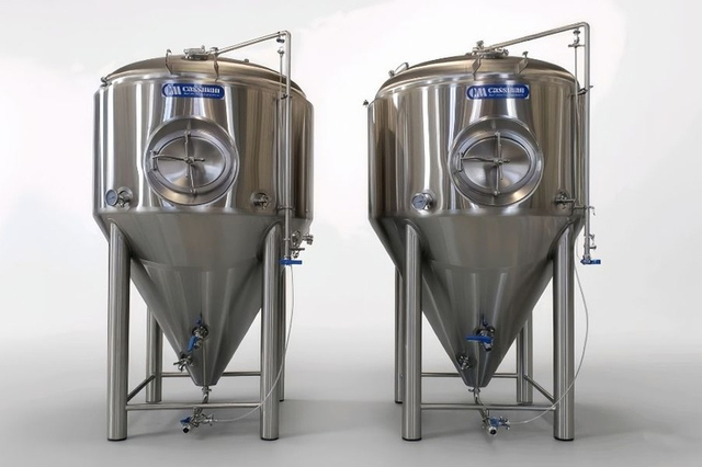 ЦКТ Unitank от 100 до 10000 л | Цилиндро-конический танк с двойной рубашкой охлаждения и CIP — полная линейка для крафтовых пивоварен