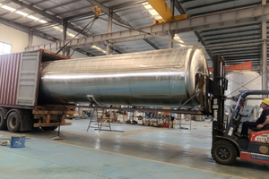 ЦКТ 20000 л (200 гл) | Крупный конический ферментёр с 4-зонным охлаждением, рекуперацией CO₂ и PLC, CE-PED